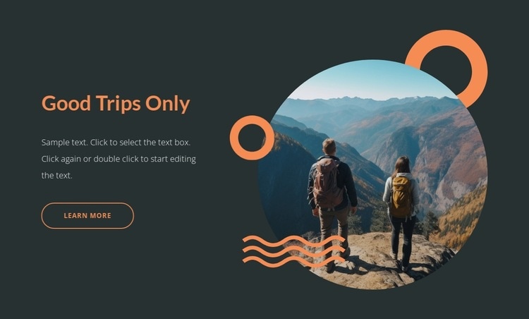 Good trips only Homepage Design