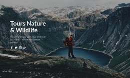 Wildlife Tours And Nature Trips Templates Html5 Responsive Free