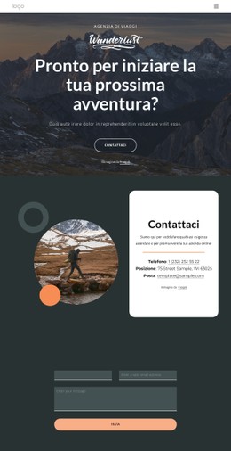 Rendi I Tuoi Viaggi Esperienze Davvero Piacevoli Modello CSS