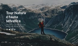 Tour Della Fauna Selvatica E Gite Nella Natura Modello HTML5 E CSS3