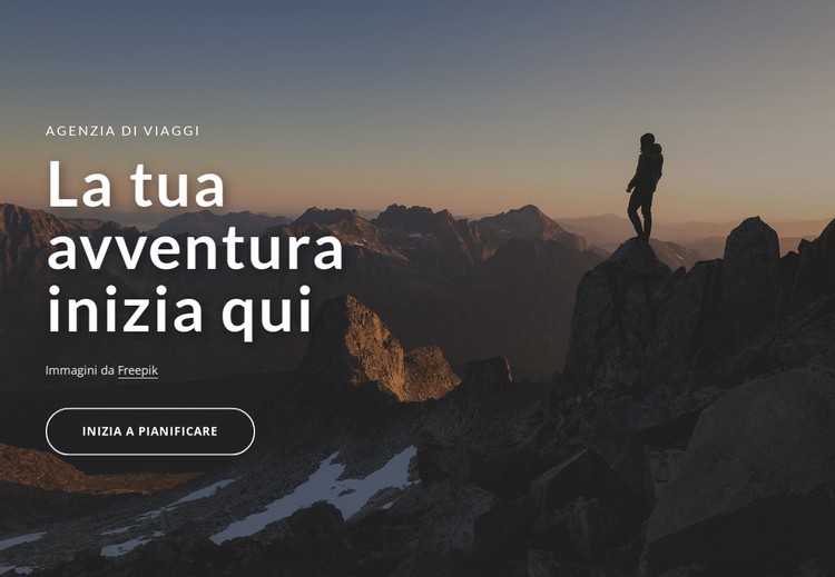 Viaggio unico intorno al mondo Modello CSS