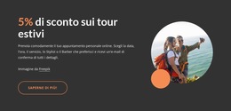 Modello CSS Per Tour Estivi