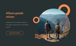 Meest Creatieve HTML5-Sjabloon Voor Alleen Goede Reizen