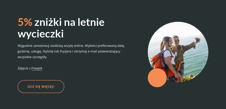 Letnie wycieczki Szablon HTML