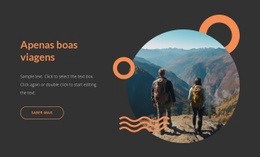 Maquete De Site Gratuita Para Boas Viagens Apenas