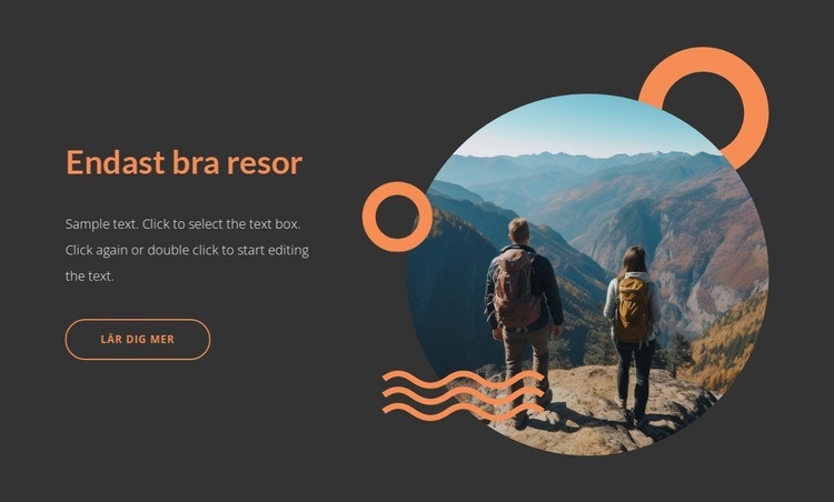 Bara bra resor HTML-mall