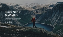 Naturturer Och Naturturer - Nedladdning Av Webbplatsmall