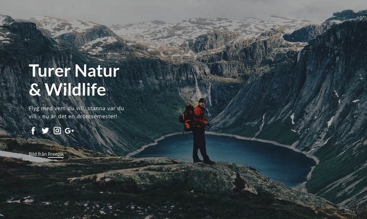 Naturturer och naturturer WordPress -tema
