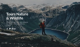 Wildlife Tours And Nature Trips - Premium Template