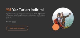 Yaz Turları - Bir Sayfalık Önyükleme Şablonu