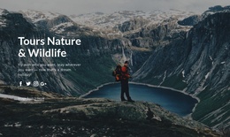 Wildlife Tours And Nature Trips - Mobile Landing Page