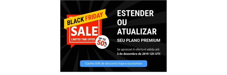 Tempo limitado de oferta Modelo HTML5