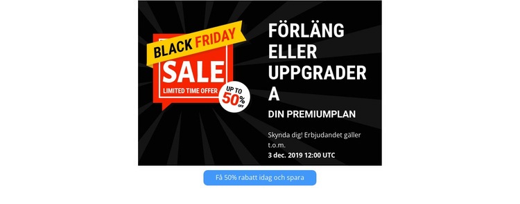 Tidsbegränsat erbjudande HTML-mall