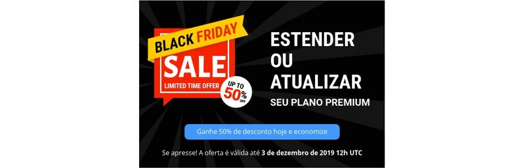 Atualize seu plano premium Design do site