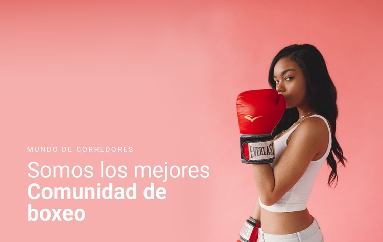 Comunidad de boxeo deportivo Creador de sitios web HTML