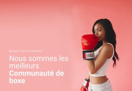 La Meilleure Conception De Site Web Pour Communauté De Boxe Sportive