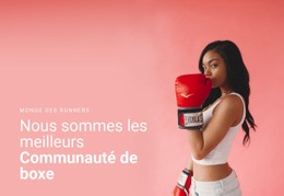 Communauté De Boxe Sportive – Inspiration Pour La Page De Destination