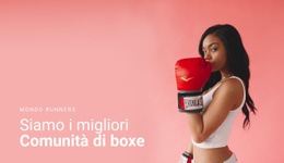 Comunità Di Boxe Sportiva - Generatore Di Siti Web Multiuso Creativo