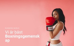 Den Bästa Webbdesignen För Sportboxning Gemenskap