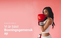 Sportboxning Gemenskap - Webbplatsmallar