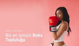 Spor Boks Topluluğu - Açılış Sayfası Ilhamı