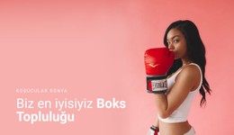 Spor Boks Topluluğu Için Şablon Demosu