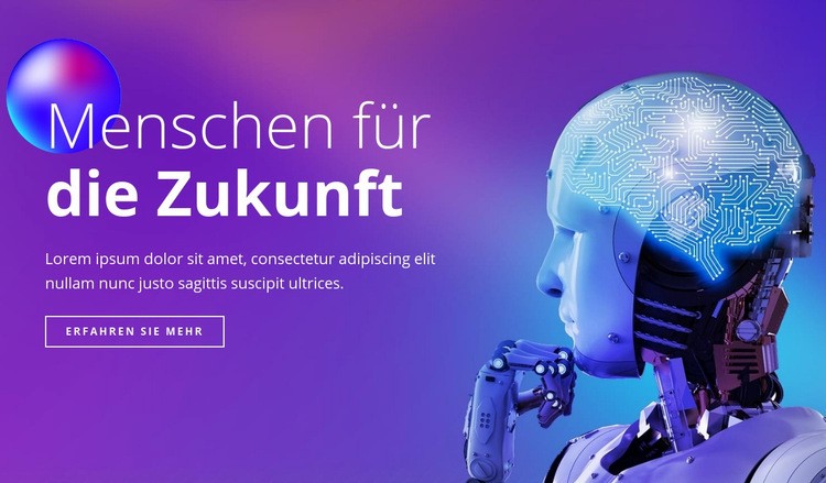 Menschen der Zukunft HTML Website Builder