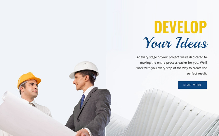Engineering services Homepage Design