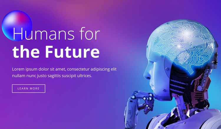 Humans of the future Homepage Design