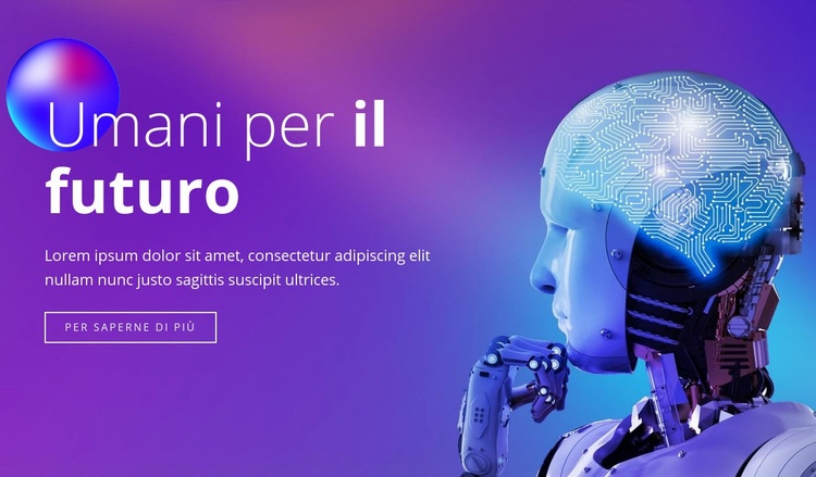 Umani del futuro Un modello di pagina