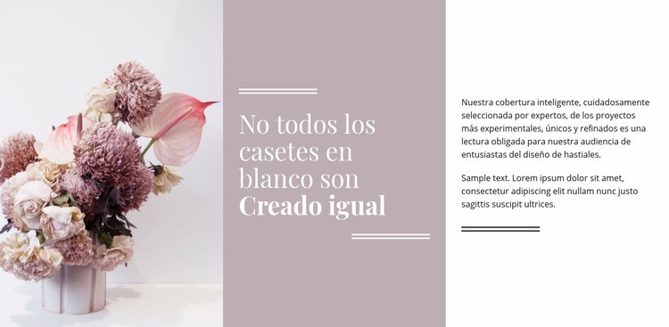 Flores y colores pastel Creador de sitios web HTML