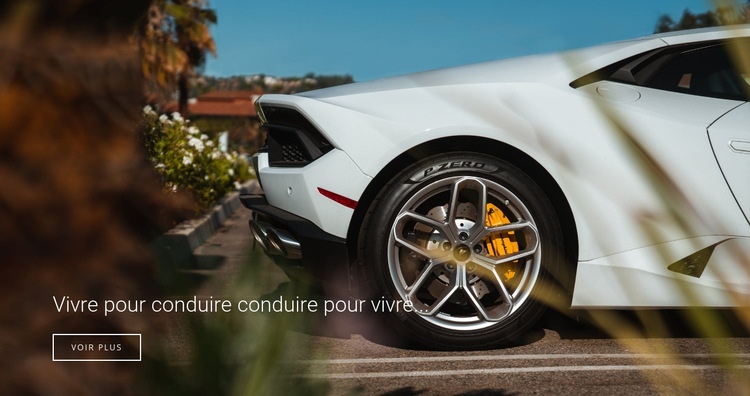 Essai de voiture Modèle HTML5