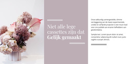 Bloemen En Pastelkleuren - Eenvoudig Websitesjabloon