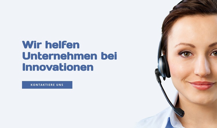 Geschäftsinnovation und Wachstum Website Builder-Vorlagen