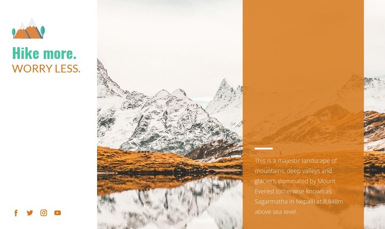 Backpacking trips CSS Template