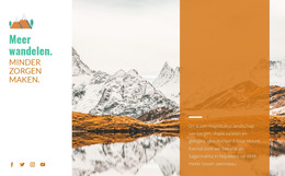 Backpacken - HTML-Webpaginasjabloon