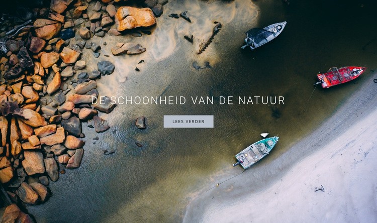  Cruisen op kleine vaartuigen Website mockup