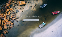 Navegando Em Pequenas Embarcações - Modelo HTML E CSS