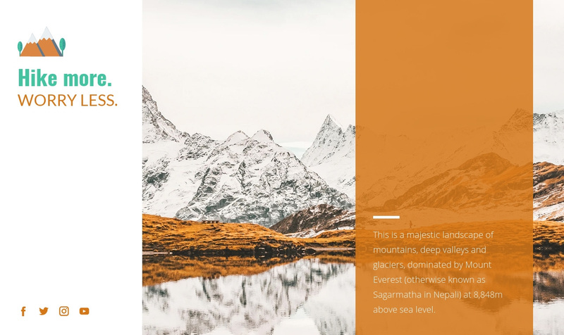 Backpacking trips Squarespace Template Alternative