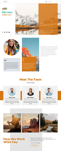Executive Journeys - HTML5 Landing Page