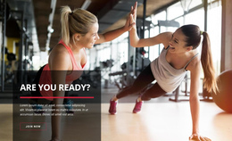 Sport Training Club - One Page Html Template