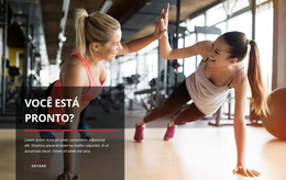 Funcionalidade De Layout Para Clube De Treinamento Esportivo