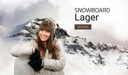 Snowboardcamp - Benutzerfreundlicher Website-Builder