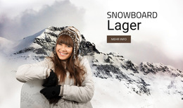 Snowboardcamp - Bestes Website-Vorlagendesign