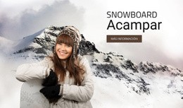 Campamento De Snowboard - Plantillas De Sitios Web Adaptables