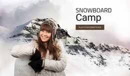 Camp De Snowboard – Meilleure Conception De Site Web