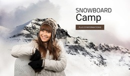 Camp De Snowboard - Inspiration Pour Une Maquette De Site Web