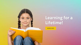 How Children Learn - Drag & Drop Homepage Design