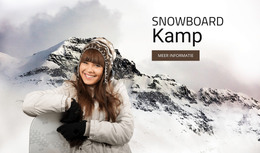 Bestemmingspagina Voor Snowboard Kamp