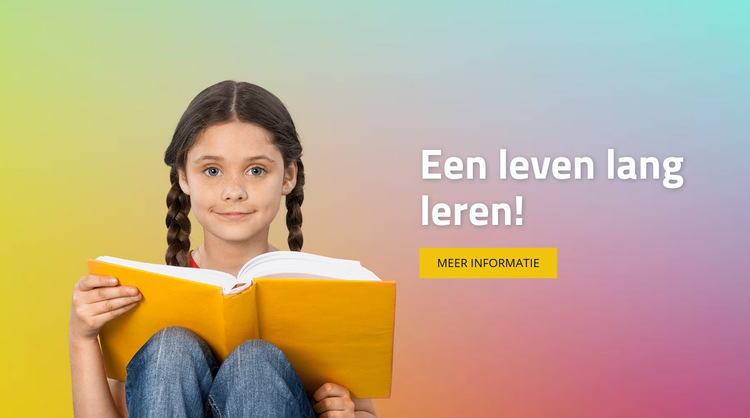 Hoe kinderen leren Website sjabloon